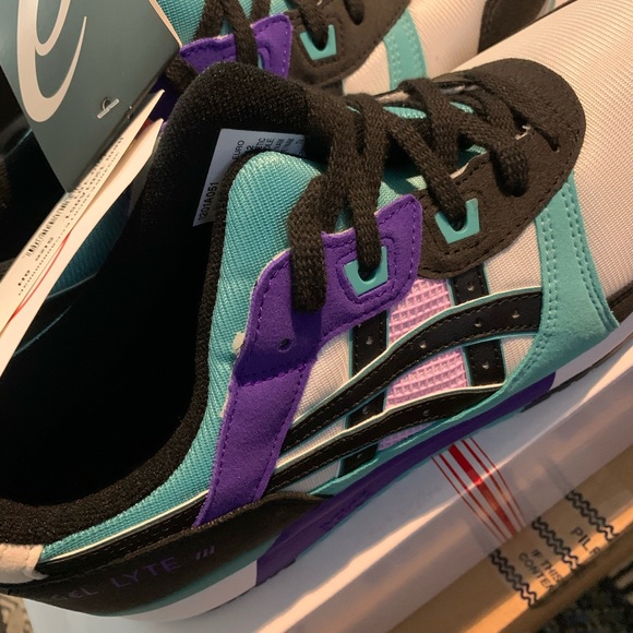 Asics Gel-Lyte III Sneakers - Teal, Purple, Black - Picture 1 of 5